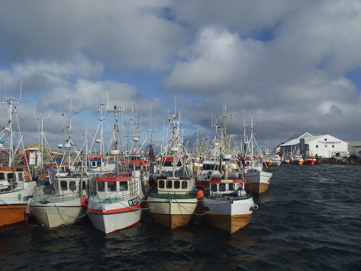 De nordlige havområdene inneholder enorme fiskeressurser. Her fra lofotfisket - foto fra Røst tatt i 2002.