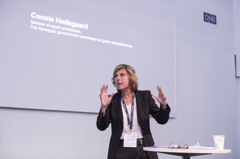 Connie Hedegaard skal snart levere rapporten om hvordan Norge skal vinne grønn konkurransekraft. (Foto: ONS/Elisabeth Tønnessen.)